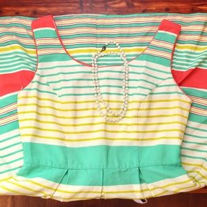 Bright A-line sundress, size 10